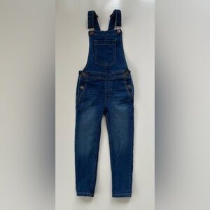 J.Crew Factory Little Girls Medium Wash Denim Overalls Size 5, Like new!